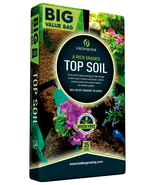 Growmoor Top Soil 35 Litre