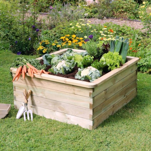 Zest Square Sleeper Raised Bed