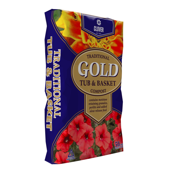 Clover Gold Tub and Basket Compost 50L